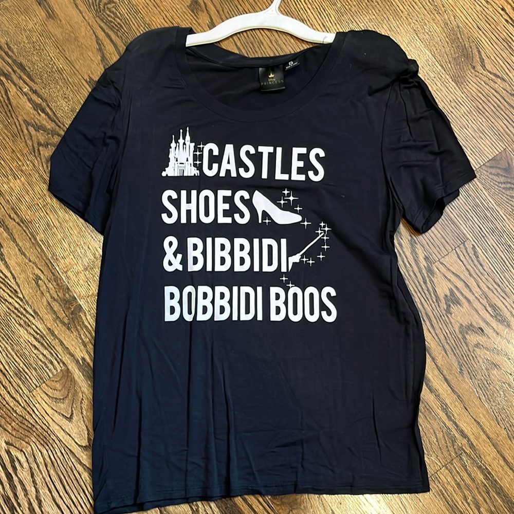 Disney Princess Castles Shoes & Bibbidi Bobbidi Boos Graphic Shirt